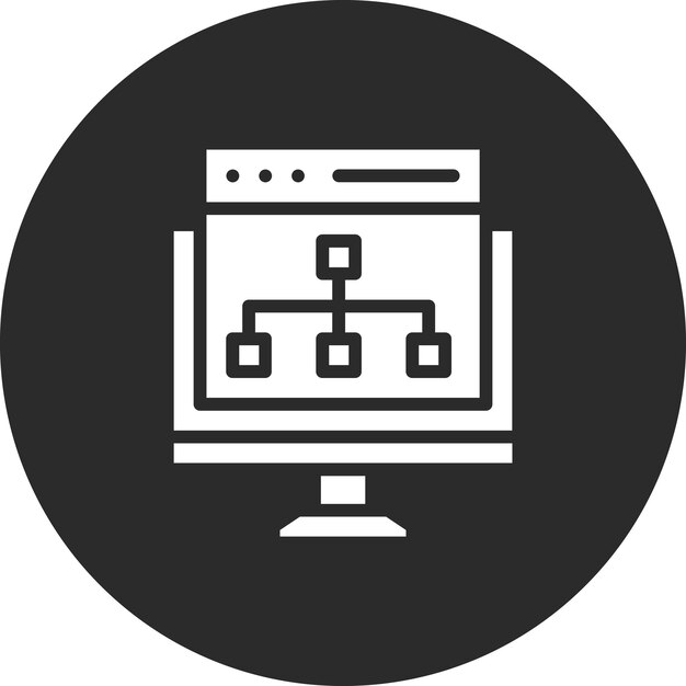 Website Structure vector icon illustration of Coding and Development iconset