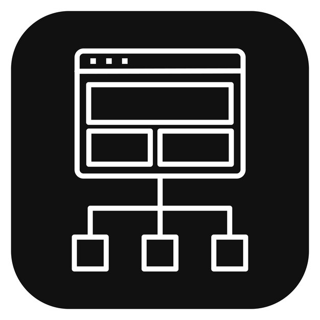 Website Structure Vector Illustration