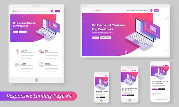 Website template for websites