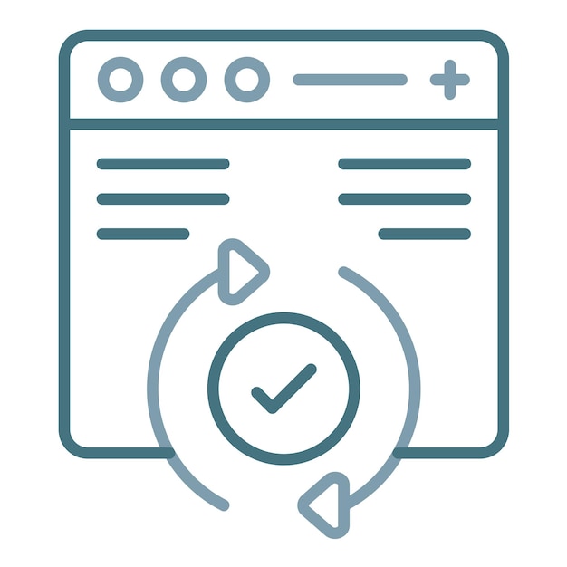 Website Update Flat Illustration