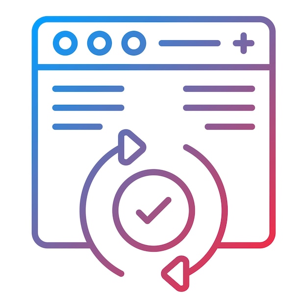 Website Update icon vector image Can be used for Computer Programming