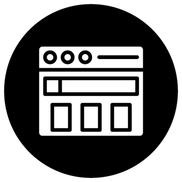 Website Vector Icon Design Illustration