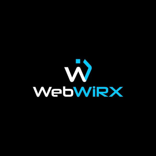 webwirx website design minimal modern logo design
