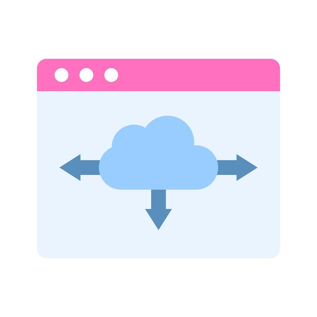 Well designed flat icon of website security locked website vector design