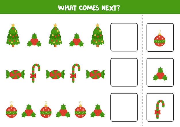 What comes next game with Christmas elements