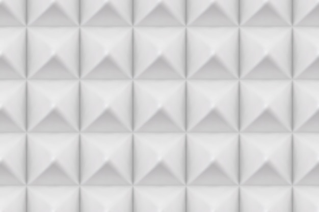 White acoustic sound proof pyramid foam seamless pattern