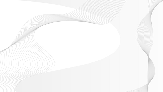 White background with wavy lines copy space