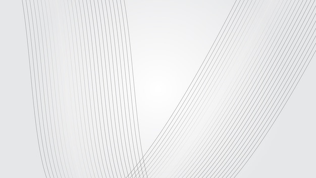 White gradient background with dynamic curve line wallpaper vector image for backdrop or presentatio