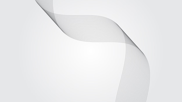 White gradient background with dynamic curve line wallpaper vector image for backdrop or presentatio