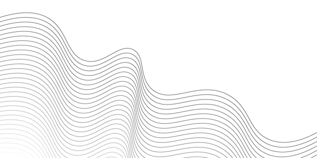 White minimal lines abstract futuristic modern background Vector illustration