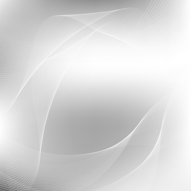 White minimal wave background design