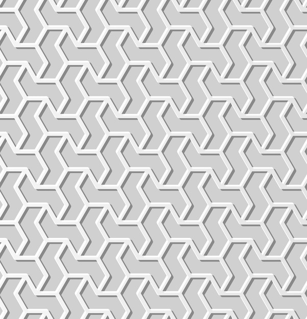  white paper art  geometry cross pattern seamless background,  stylish decoration pattern background for web banner greeting card 