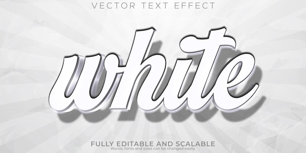 white text effect editable simple elegant text style