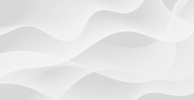 White Wave Lines Pattern Background Vector Illustration Futuristic Technology Wallpaper Backdrop