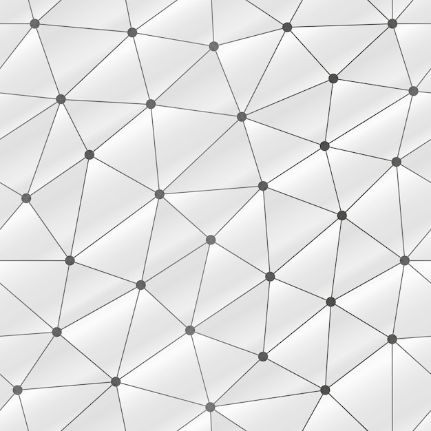 white web triangle seamless pattern