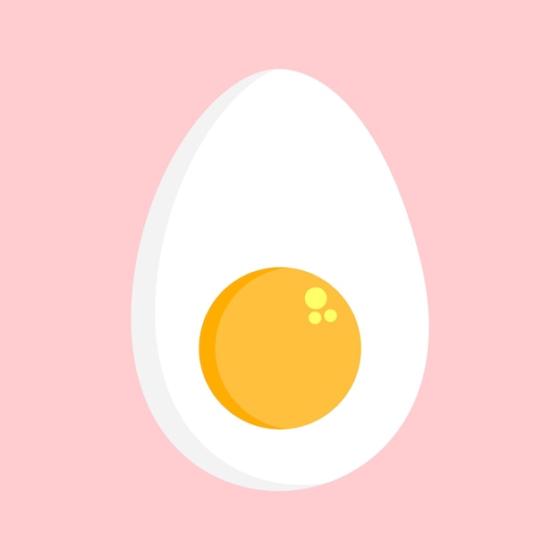 Whole chicken egg with yolk