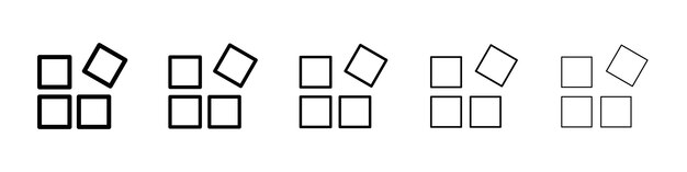 Widget icon Vector logo sign
