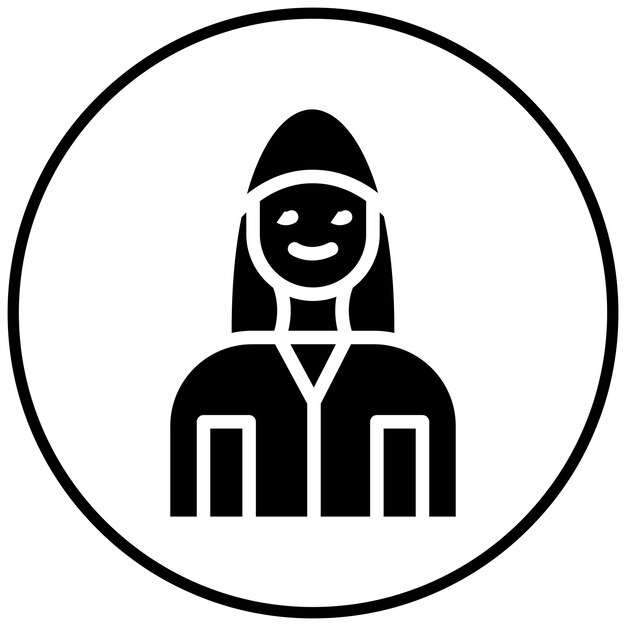 Widow vector icon illustration of Funeral iconset
