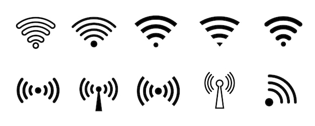 wifi icon wifi icon sign for remote internet access vector illustration