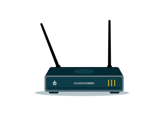 wifi router vector flat design wireless router isolated on white background