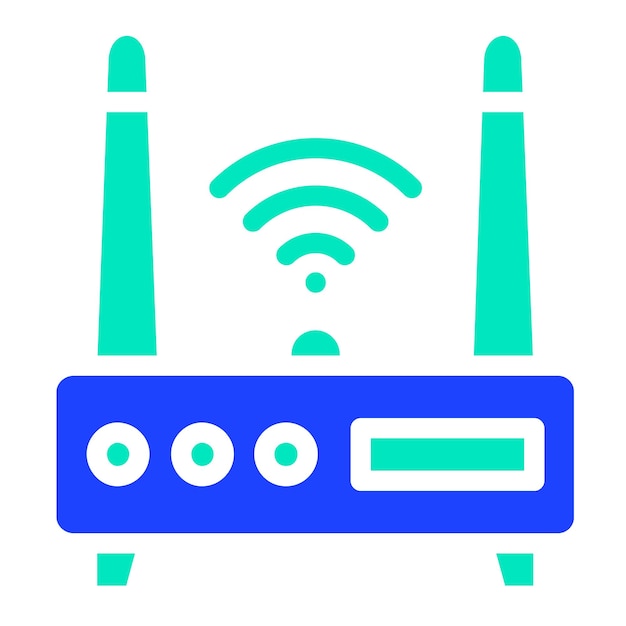 Wifi router Vector Icon Design Illustration