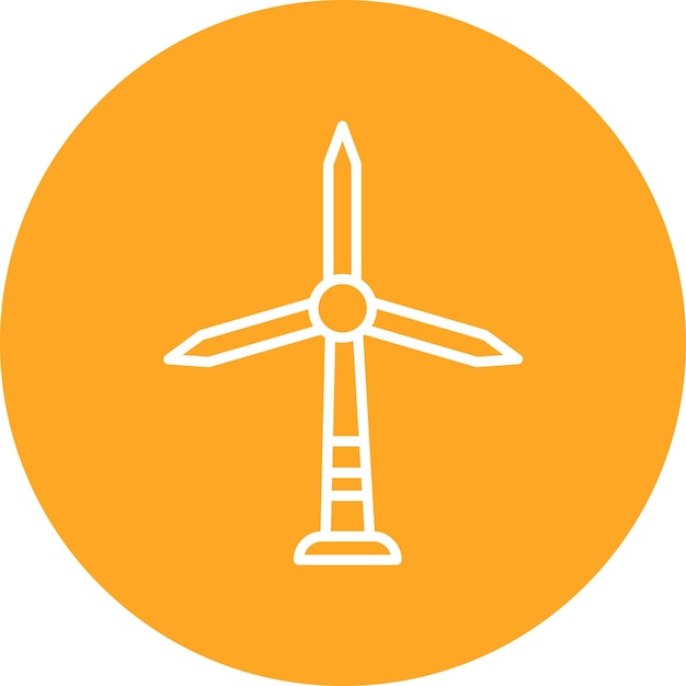 Windmill icon vector image Can be used for Farming