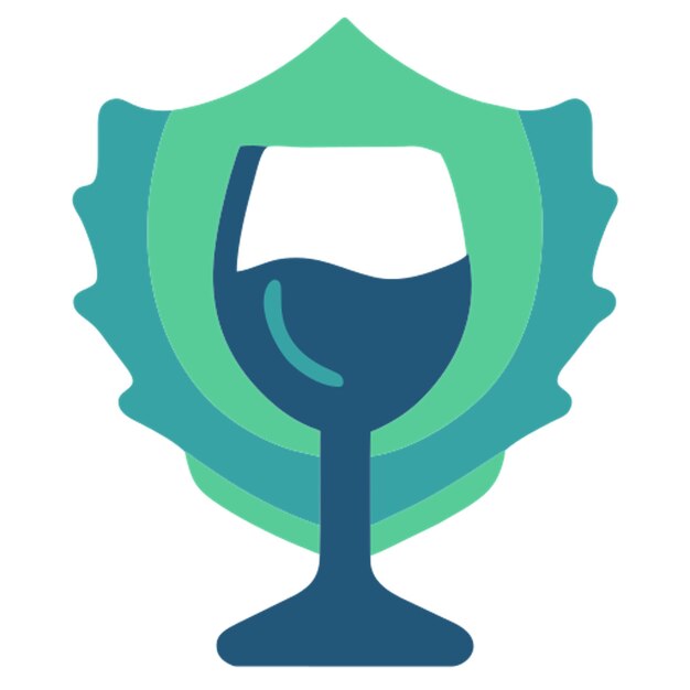 wine award icon colored shapes