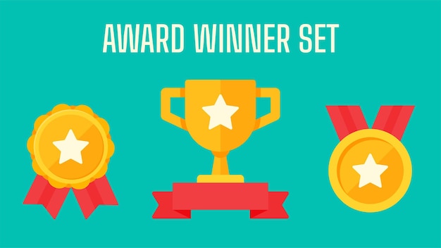 Winner's trophy. The golden trophy.