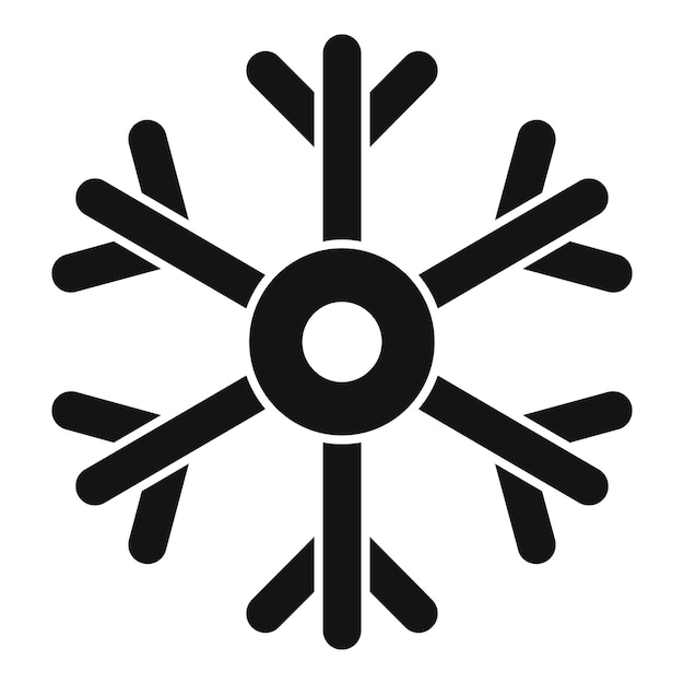 Winter car temperature icon simple vector Auto mechanic Spare service