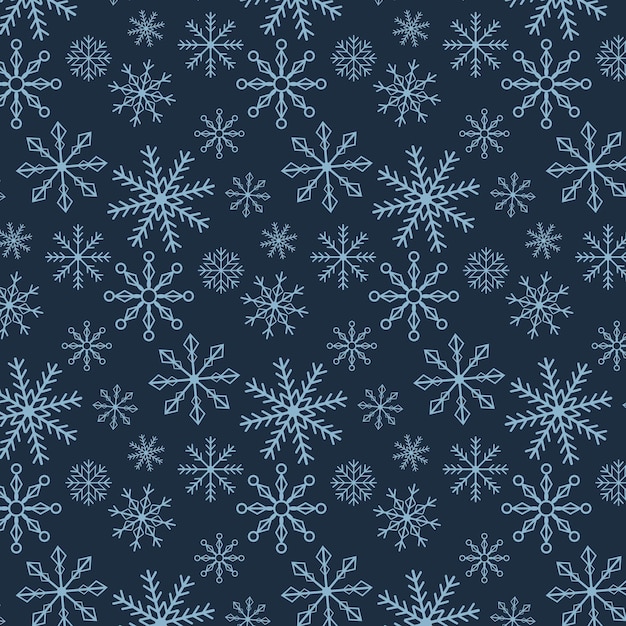 Winter Snowflake Background Vector illustration