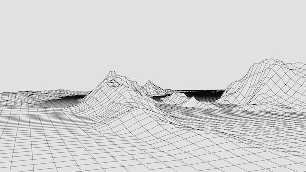 wireframe landscape wire wireframe terrain lines landscape design 3d landscape