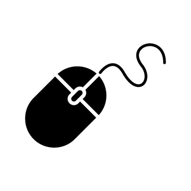Wireless computer mouse icon vector design templates
