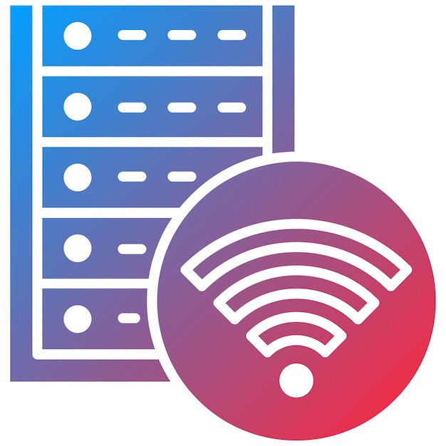 Wireless Database icon vector image Can be used for Web Hosting