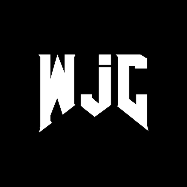 WJC letter logo design for technology company WJC logo design black and white color combination WJC logo WJC vector WJC design WJC icon WJC alphabet WJC typography logo design