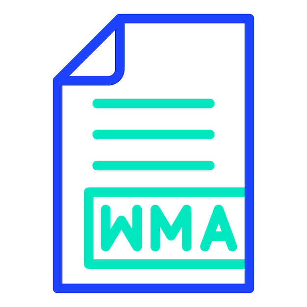 WMA Vector Icon Design Illustration