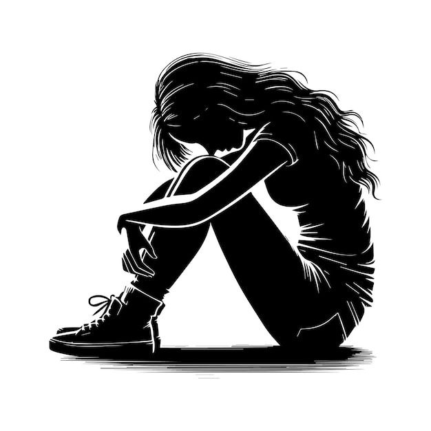 woman vector illustration woman silhouette vector icon black and white