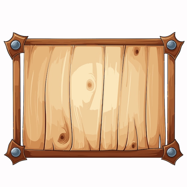 Wooden Sign Vector Illustration