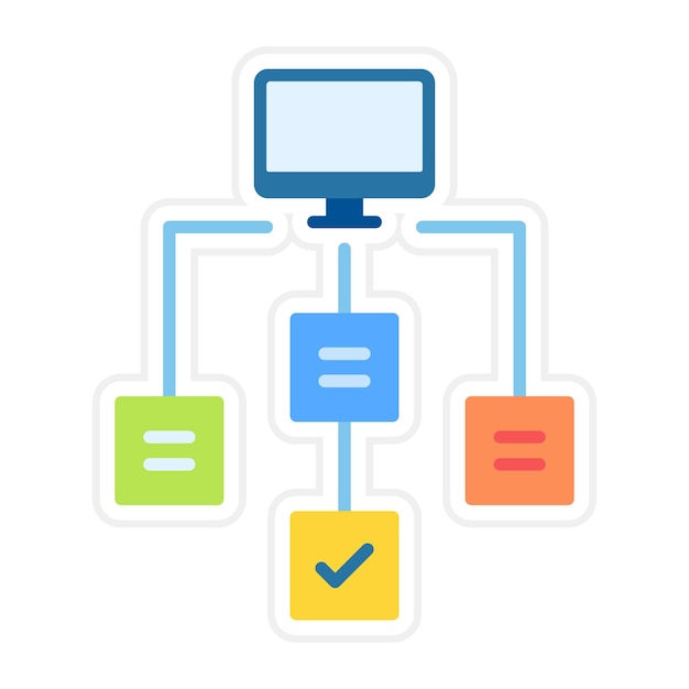 Workflow icon vector image Can be used for Coding and Development
