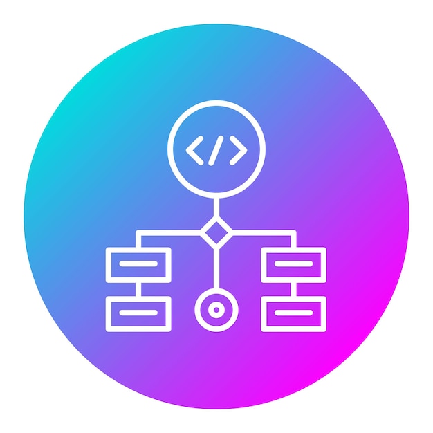 Workflow vector icon Can be used for Coding and Development iconset
