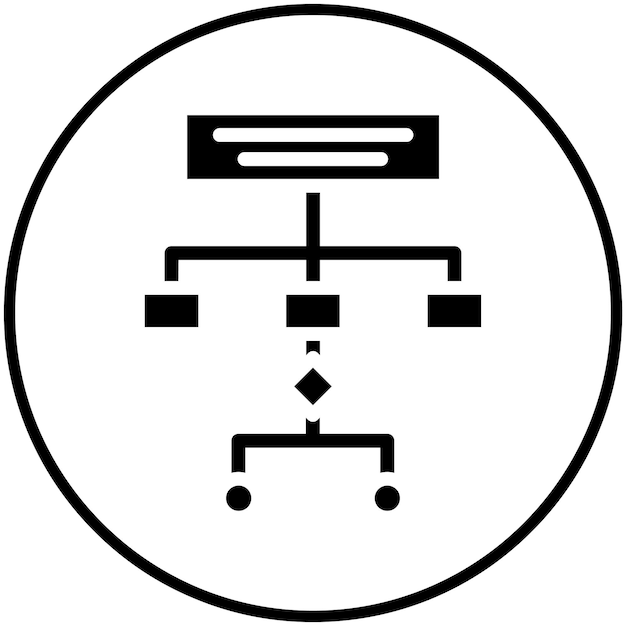 workflow vector icon illustration of project management iconset