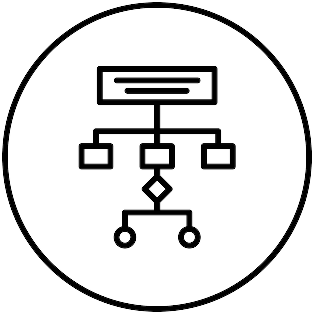 workflow vector icon illustration of project management iconset