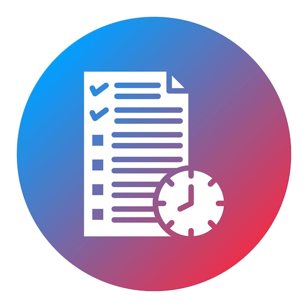 Working Schedule icon vector image Can be used for Staff Management