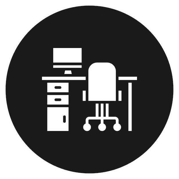 Workplace vector icon Can be used for Interior iconset