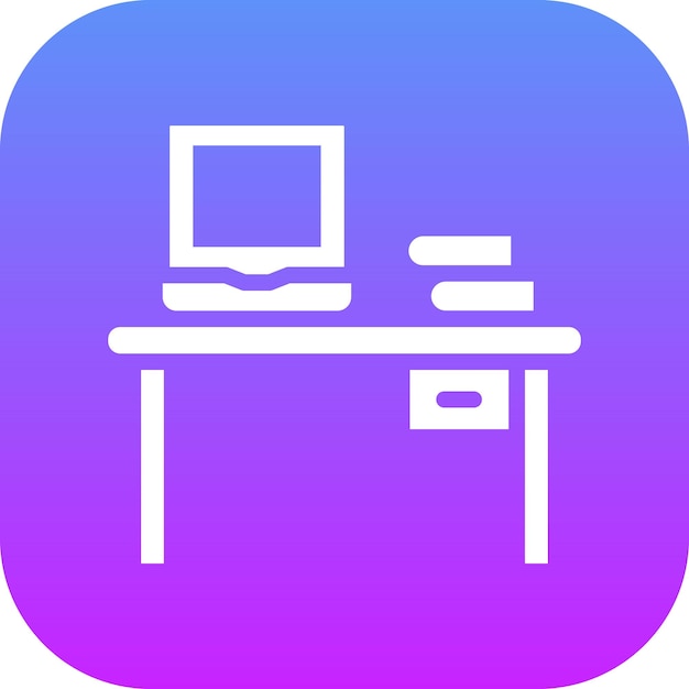 Workspace vector icon illustration of Work from Home iconset