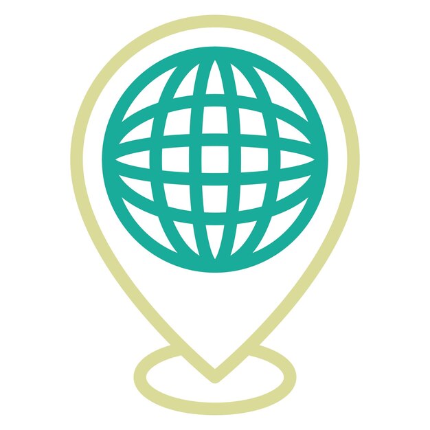 Worldwide Location vector icon illustration of Immigration iconset