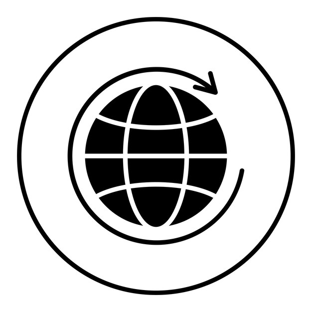 Worldwide vector icon Can be used for Work from Home iconset