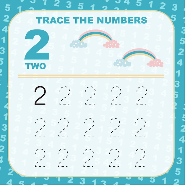 Writing practice worksheet for children Printable activity page for kids Learning Game