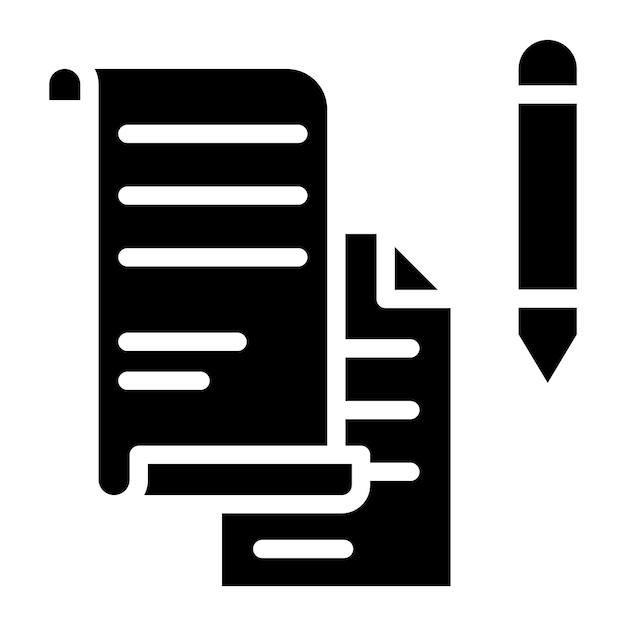 Writing Samples icon vector image Can be used for Curriculum Vitae