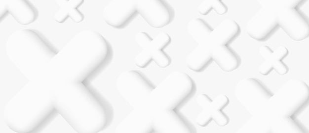 X cross mono chrome shapes creating abstract texture random sized volume shapes