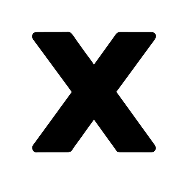 x pictogram